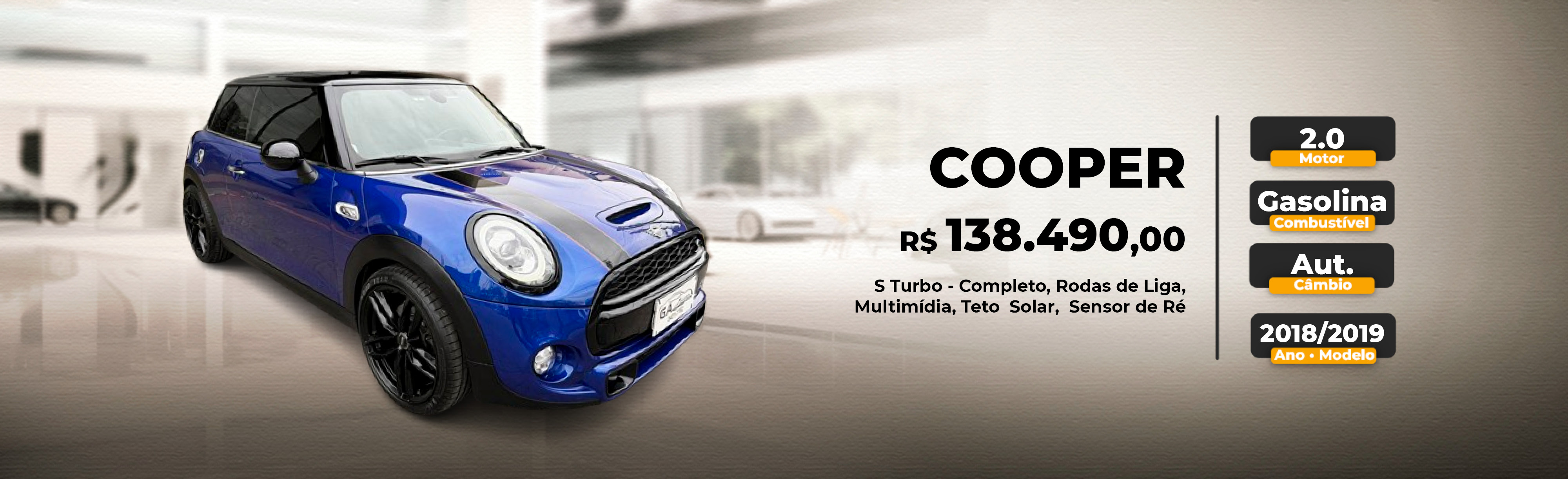 Cooper S Azul 2019 - PBP-6F25